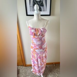 Y2K 90’s Inspired Bright Maxi Dress